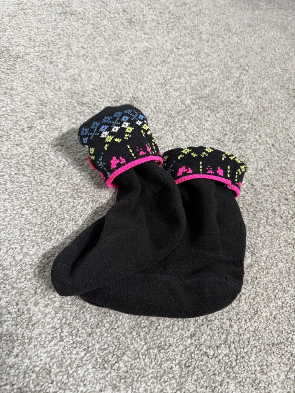 Hunter K1701 Kids Black Arcade Cuff Boot Socks